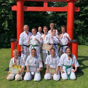 Het jaarlijkse bondsexamen van Shinkyokushin Karate