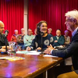 Radio-opnames voorbeschouwing De Tocht met o.a. Dione de Graaff, Erben Wennemars en Wiebe Wieling