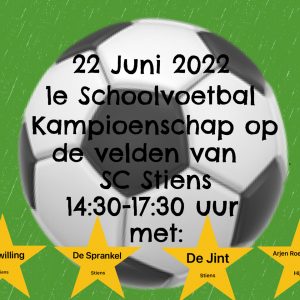 Eerste Stienser Schoolvoetbalkampioenschap 22 juni 2022