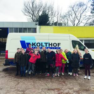 Leerlingen De Swirrel bezoeken Bouwbedrijf Kolthof