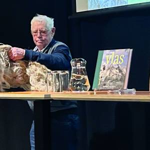 Lezing Gerrit Herrema over Fries Vlas in Doarpstsjerke Mitselwier