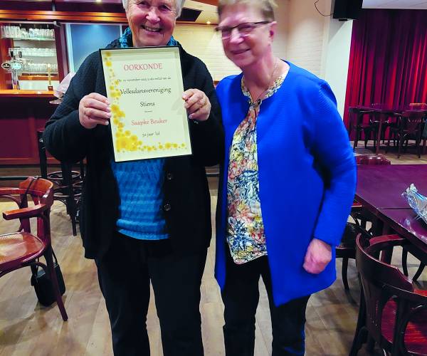 Volksdansvereniging Stiens 55 jaar