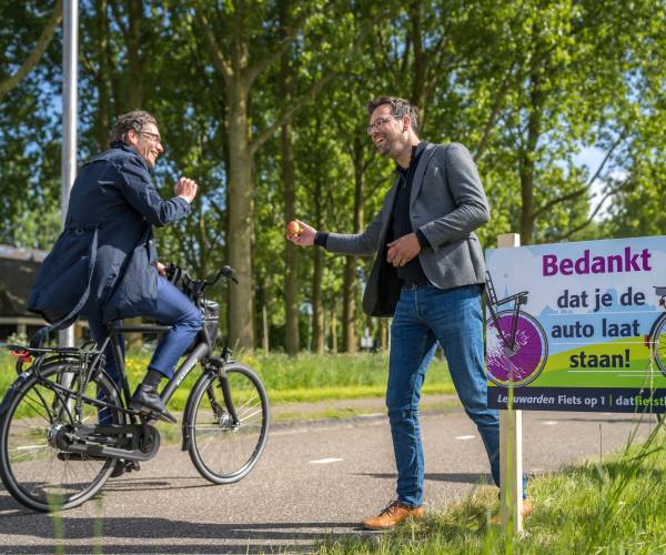 Fiets-naar-je-werkdag gemeente Leeuwarden